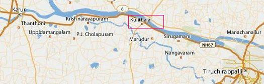 Kulithalai route map